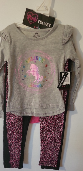 pink velvet Other - Girl's 4 Piece outfit sets by Pink Velvet sz 5/6 New